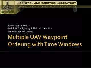 Multiple UAV Waypoint Ordering with Time Windows