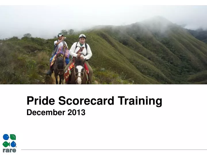 pride scorecard training december 2013