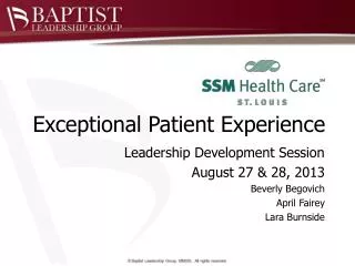 Exceptional Patient Experience