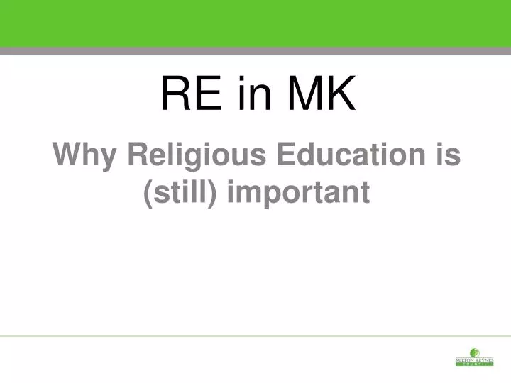 why religious education is still important