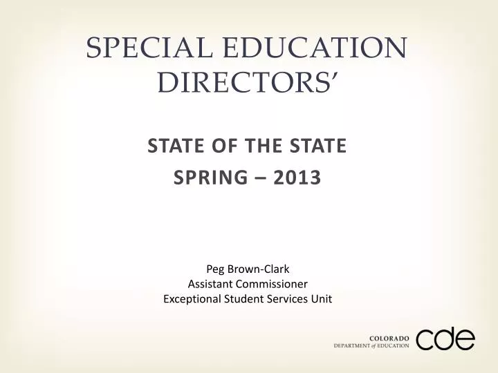 special education directors