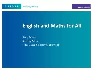 English and Maths for All