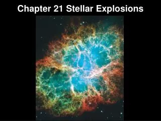 Chapter 21 Stellar Explosions