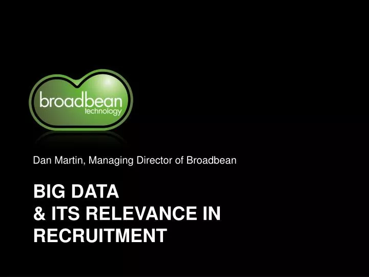 big data its relevance in recruitment