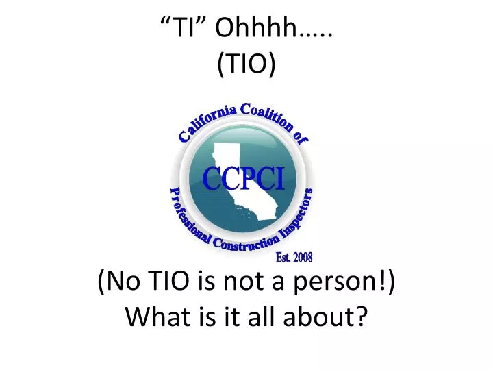 ti ohhhh tio no tio is not a person what is it all about