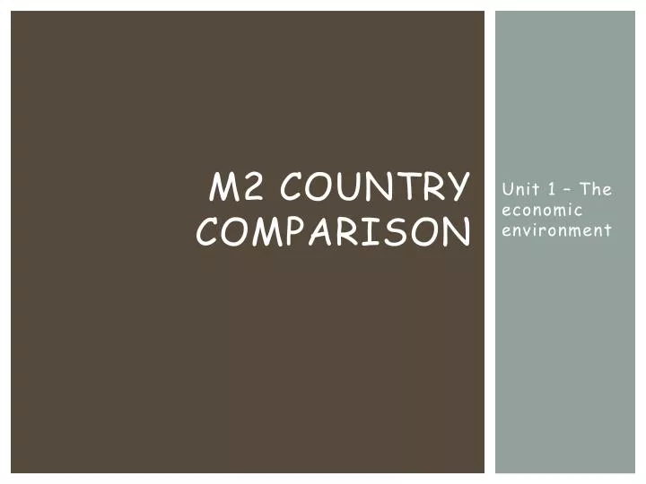 m2 country comparison