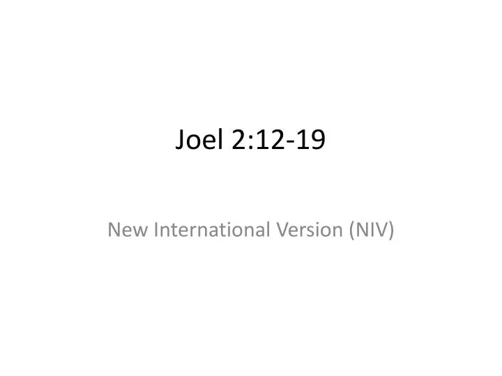 joel 2 12 19