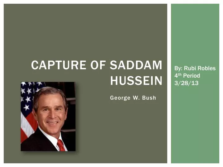 capture of saddam hussein