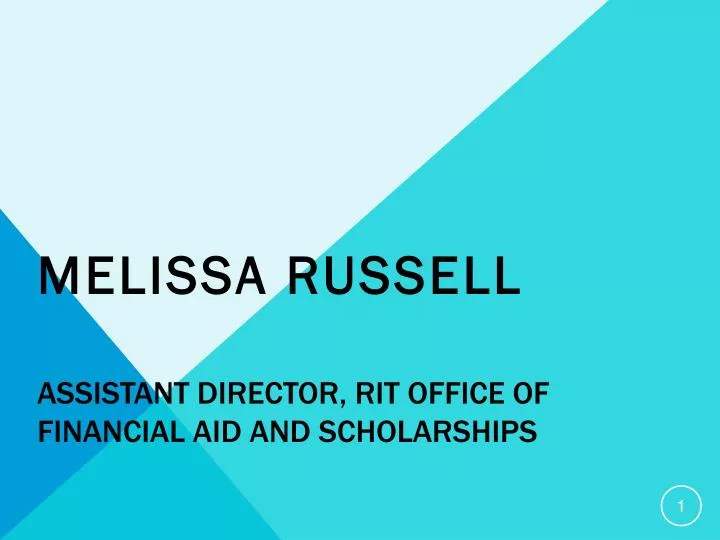 assistant director rit office of financial aid and scholarships