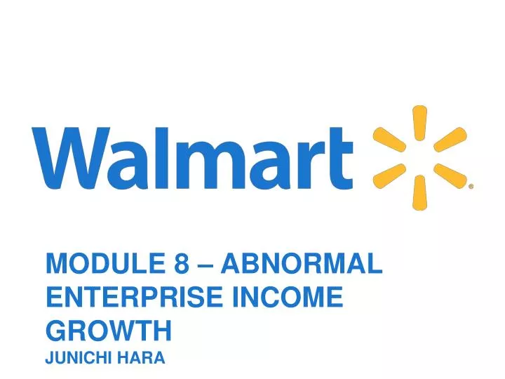 module 8 abnormal enterprise income growth junichi hara