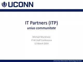 IT Partners (ITP) unius communitate