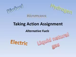 taking action assignment