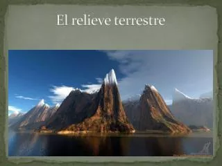 el relieve terrestre