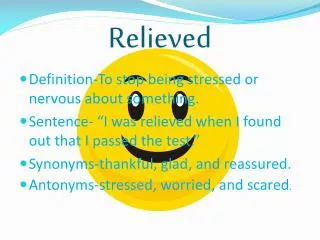r elieved