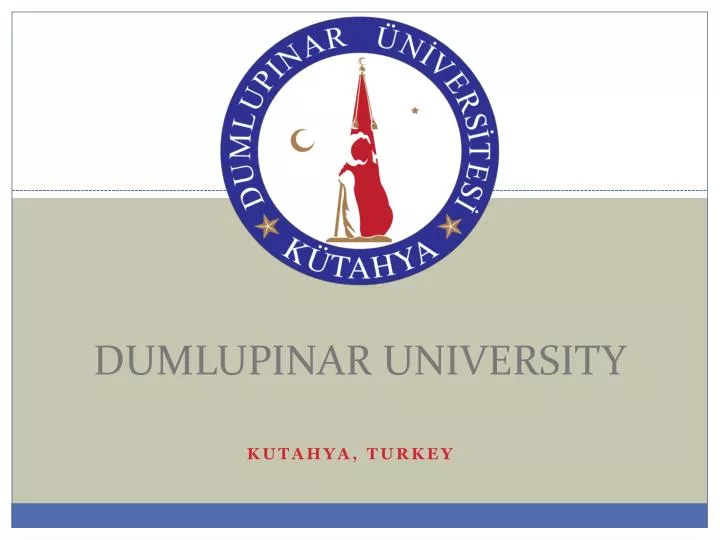dumlupinar university