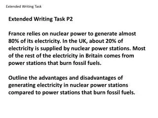 Extended Writing Task P2