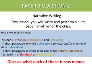 Narrative Writing