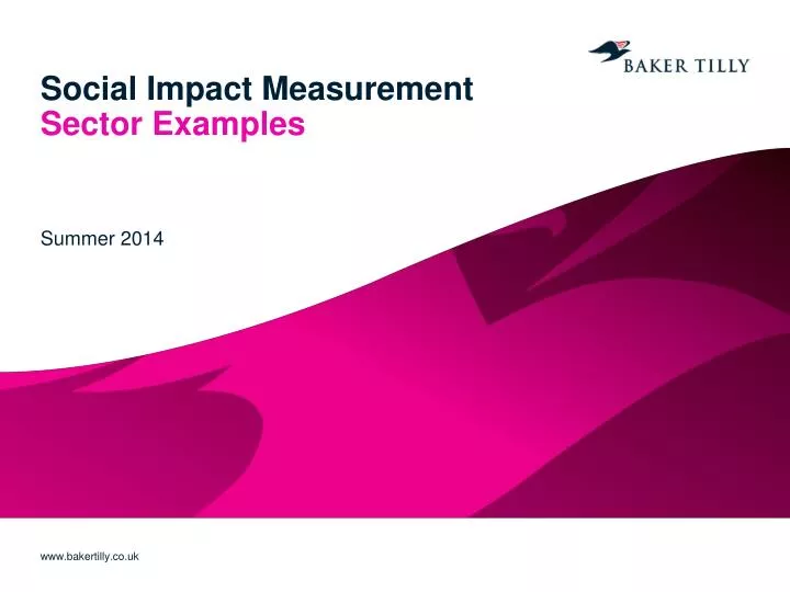 social impact measurement sector examples