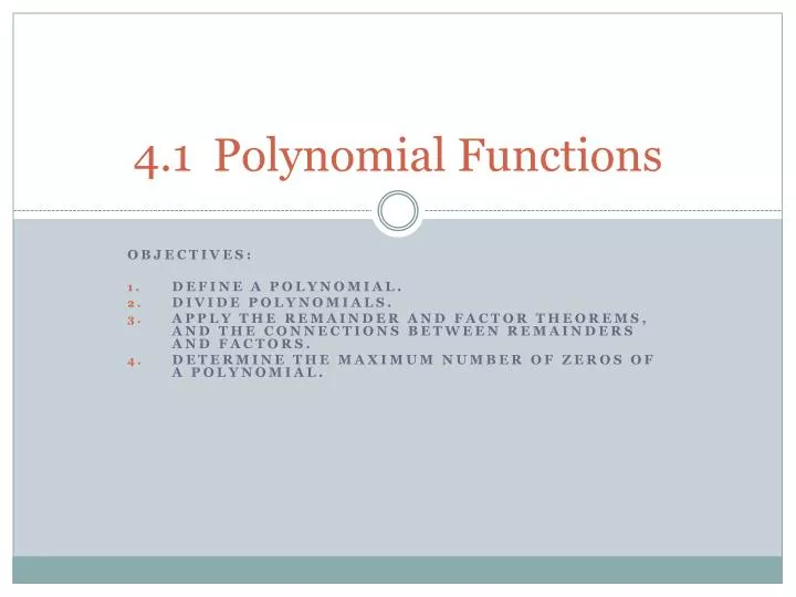 4 1 polynomial functions