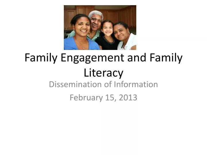 family engagement and family literacy