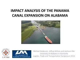 IMPACT ANALYSIS OF THE PANAMA CANAL EXPANSION ON ALABAMA