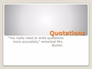 Quotations