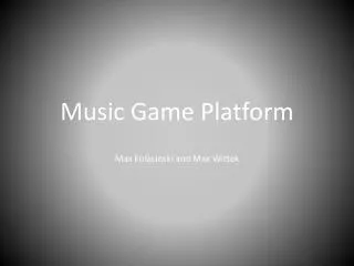 Music Game Platform
