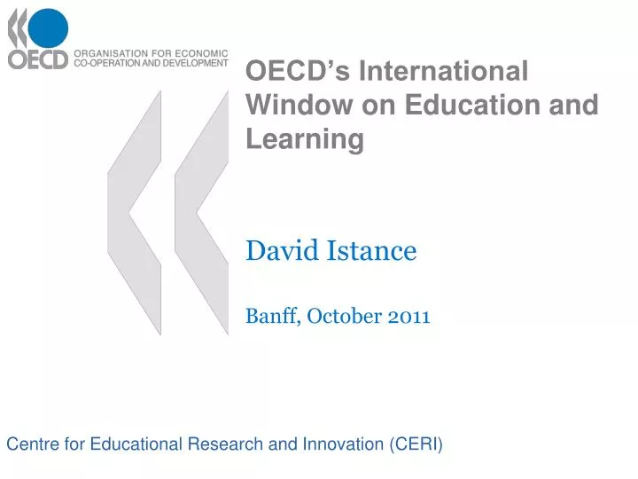 oecd s international window on education and learning