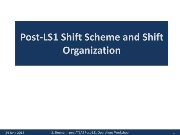 post ls1 shift scheme and shift organization