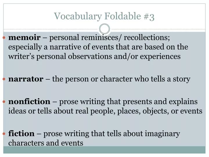 vocabulary foldable 3