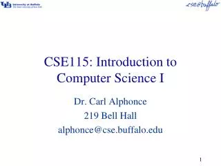 CSE115: Introduction to Computer Science I