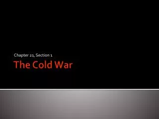 The Cold War