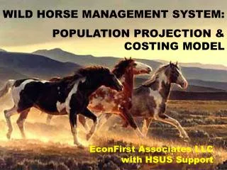 EconFirst Associates LLC with HSUS Support