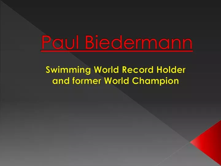 paul biedermann