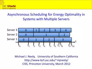 Michael J. Neely, University of Southern California www- bcfc /~ mjneely /