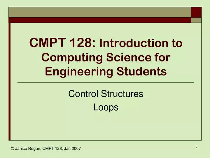 cmpt 128 introduction to computing science for engineering students