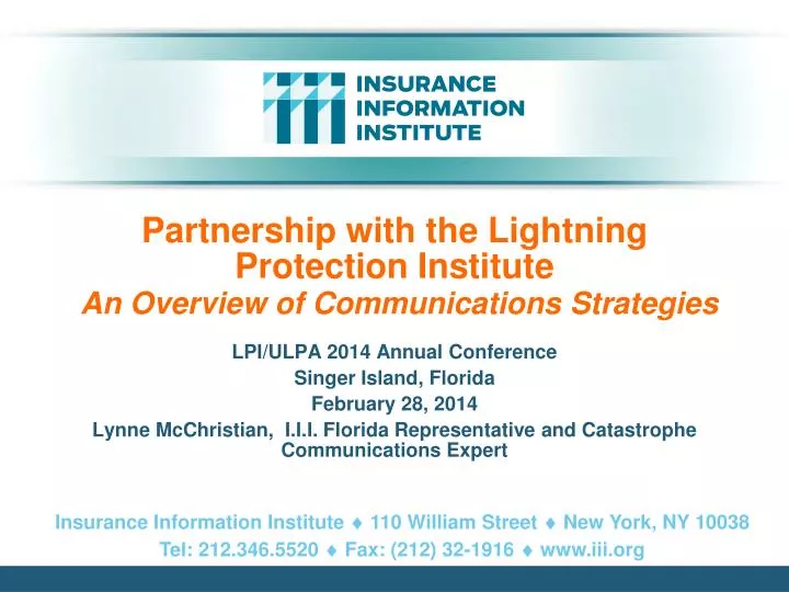 partnership with the lightning protection institute an overview of communications strategies