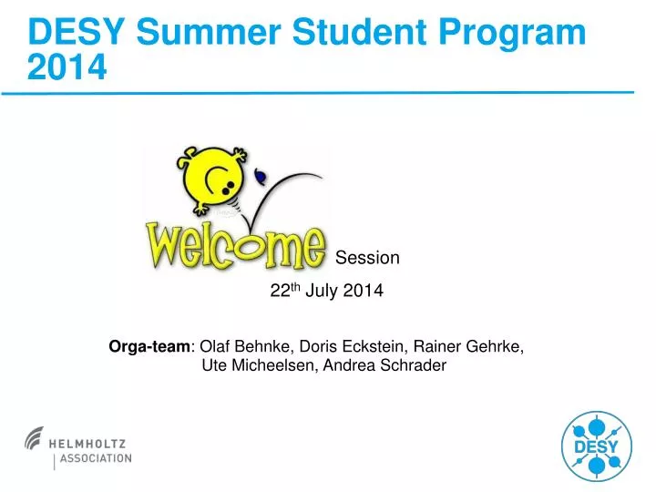 desy summer student program 2014