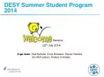 DESY Summer Student Program 2014 - slide 1