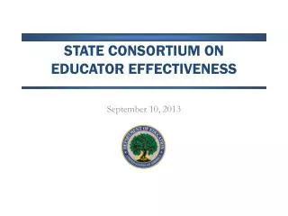 State Consortium on educator effectiveness