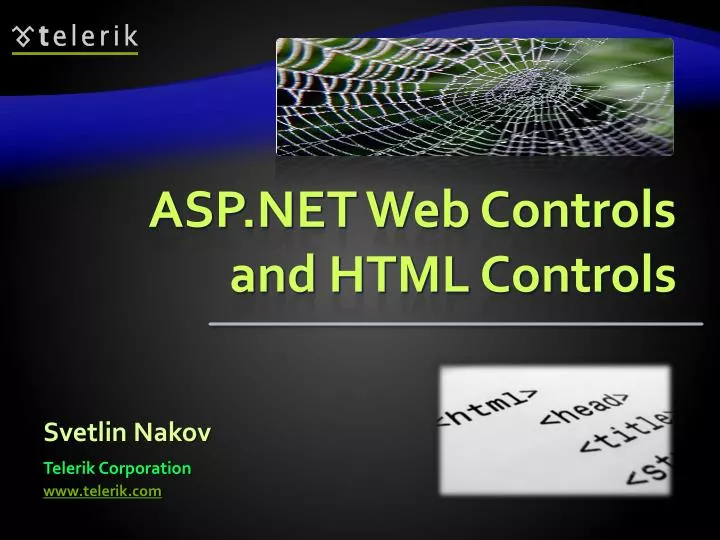 asp net web controls and html controls