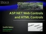 ASP.NET Web Controls and HTML Controls
