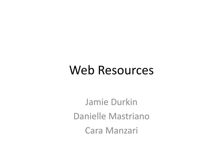 web resources