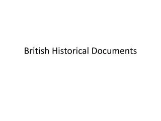 British Historical Documents