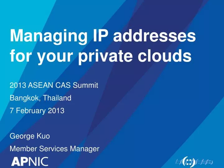 managing ip addresses for your private clouds