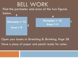 Bell work