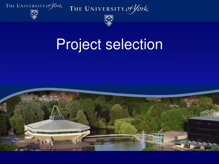 project selection