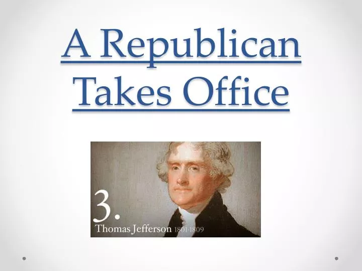 a republican takes office