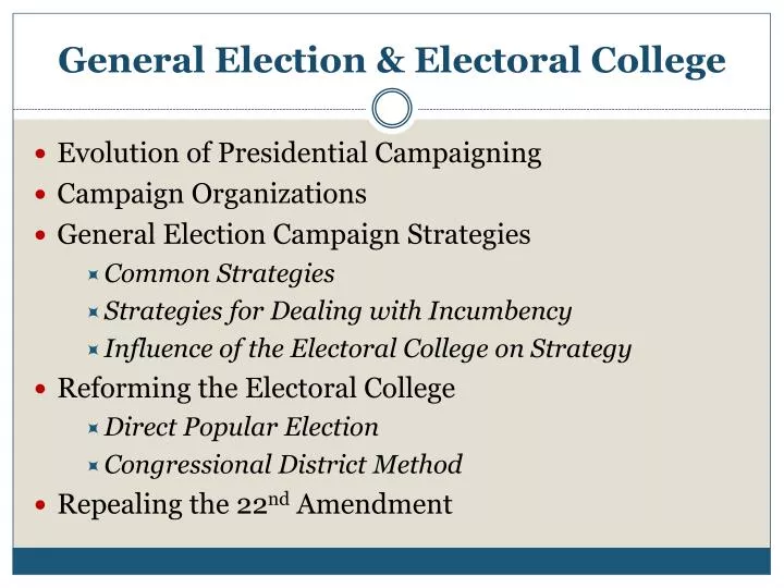 general election electoral college