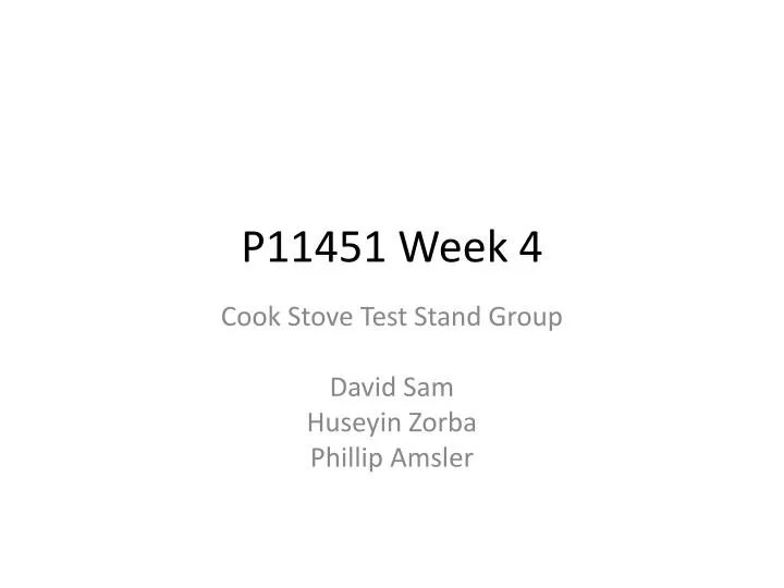 p11451 week 4